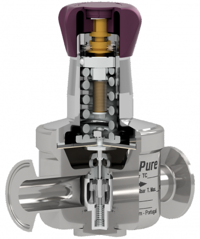 Válvula reductora de presión sanitaria P130J